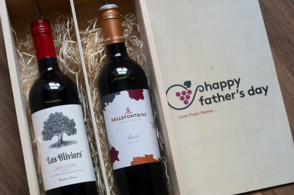 Personalised Father’s Day Luxury Red Wine Gift Set