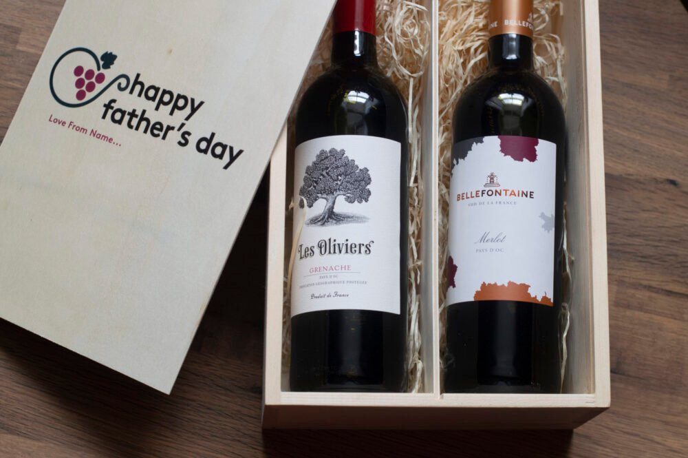 Personalised Father’s Day Luxury Red Wine Gift Set