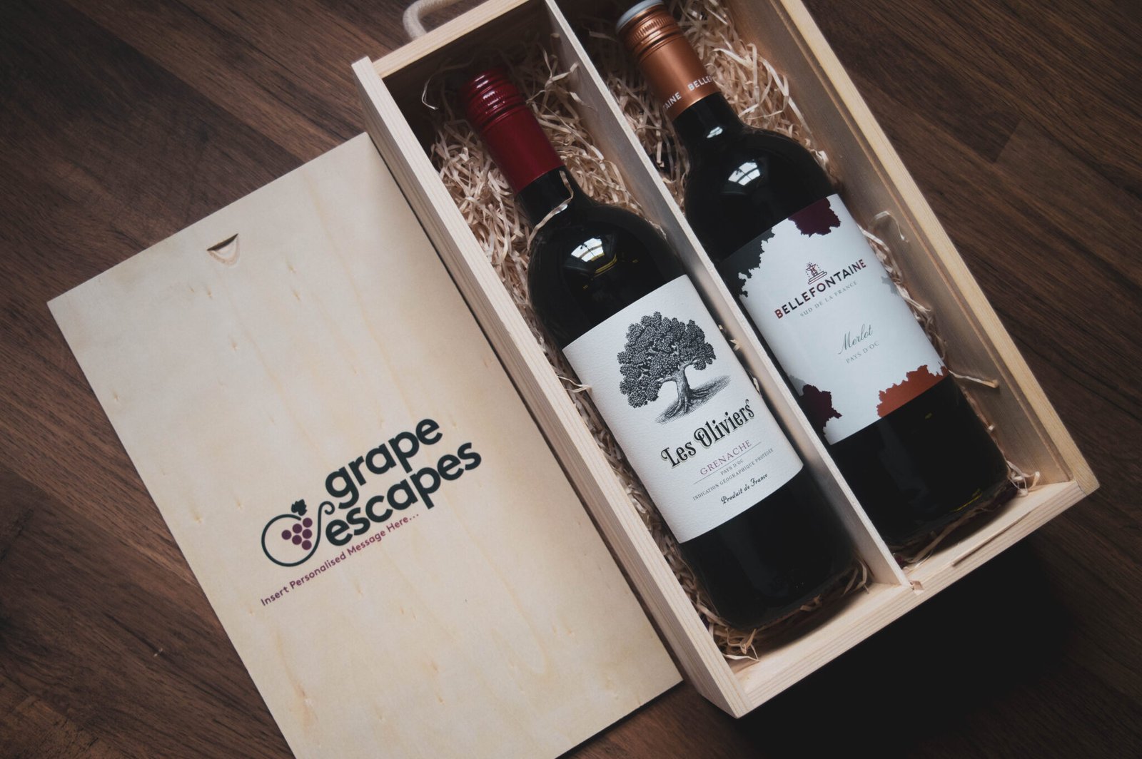 Personalised Amerone & Barolo Red Wine Gift Set Wine Gifts UK