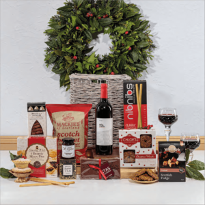 Luxury Christmas Gift Hamper - The Very Merry Hamper (Wine, Chocolate)